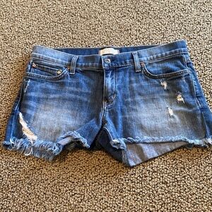 Principle Wanderer Distressed Denim Shorts Size 29 in Like New Condition